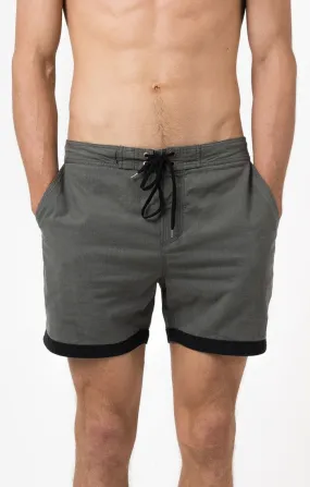 Afends Mens Hemp Trunk Naturals - Fixed Waist Pocket Board Shorts
