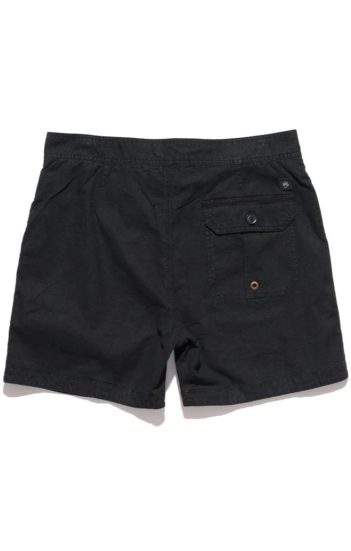 Afends Mens Hemp Trunk Naturals - Fixed Waist Pocket Board Shorts
