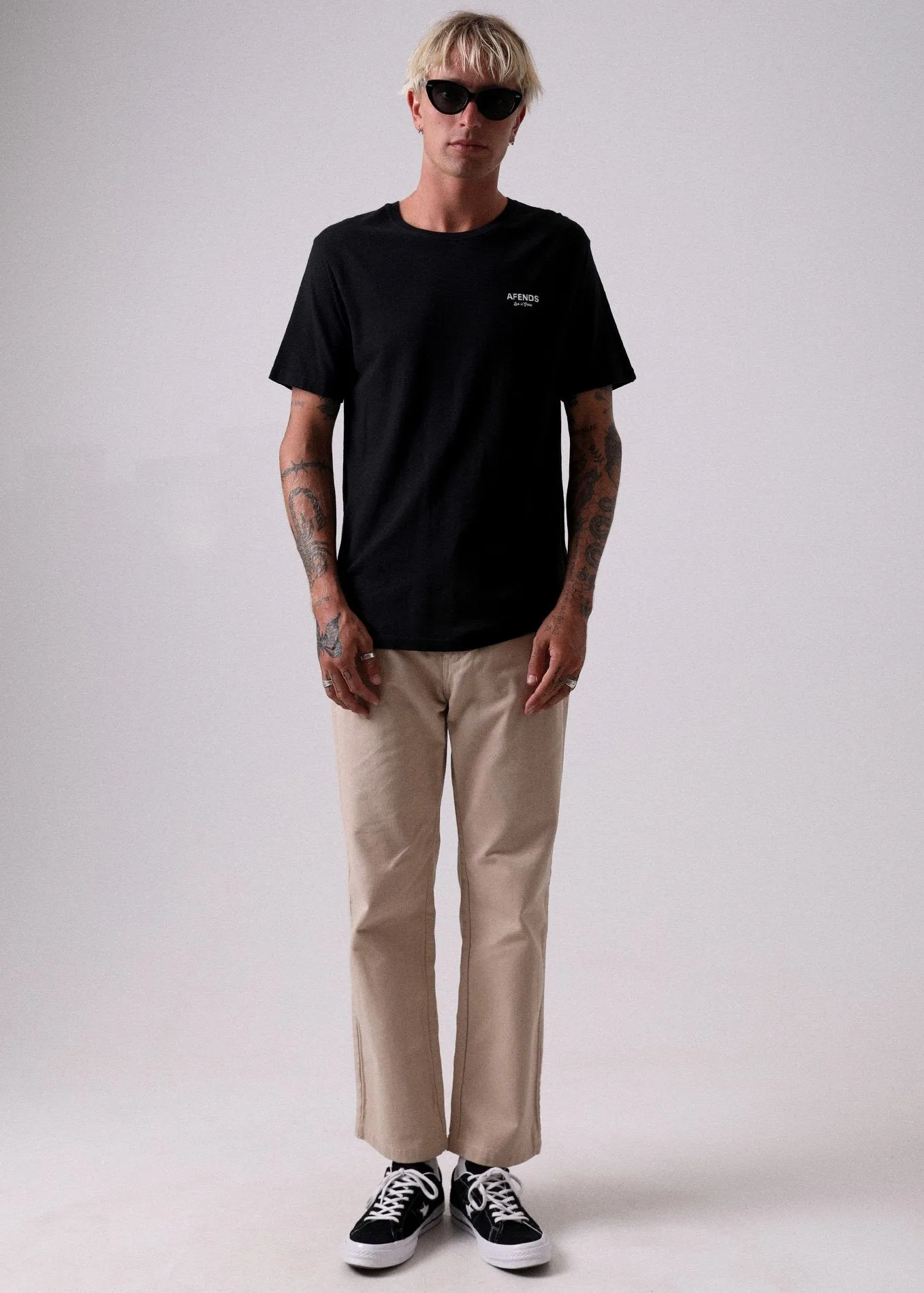 Afends Mens Let It Grow - Hemp Standard Fit Tee