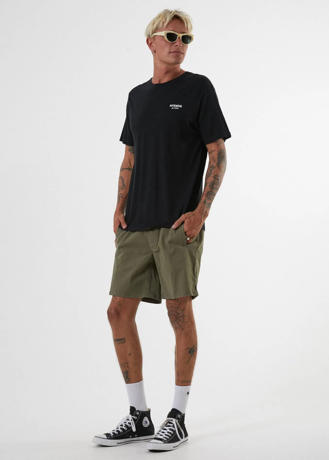Afends Mens Let It Grow - Hemp Standard Fit Tee