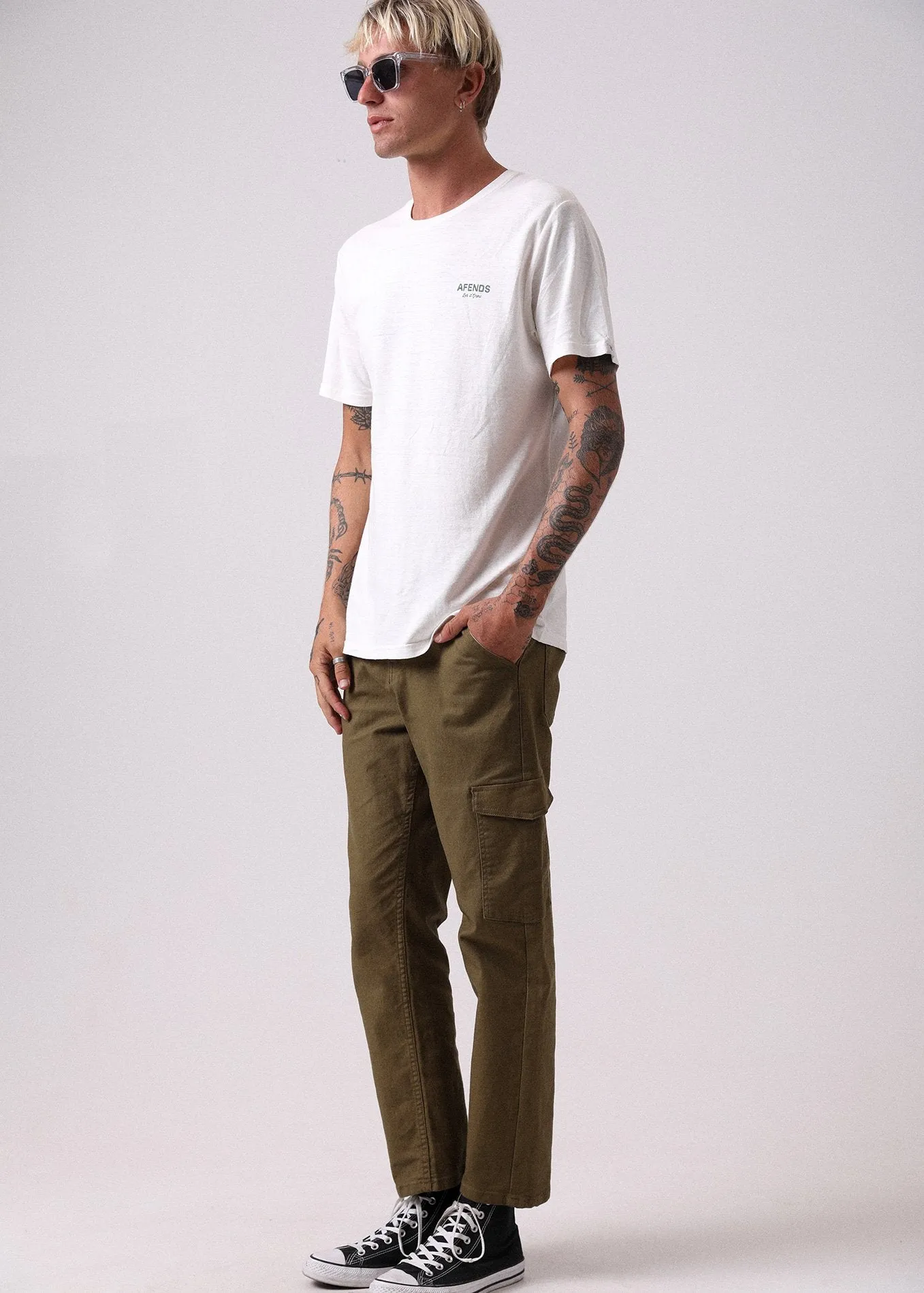 Afends Mens Let It Grow - Hemp Standard Fit Tee