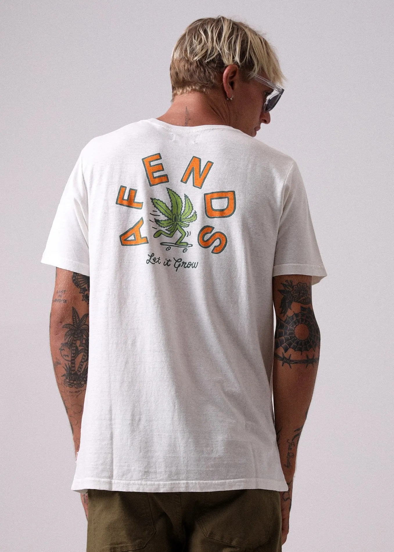 Afends Mens Let It Grow - Hemp Standard Fit Tee