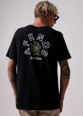Afends Mens Let It Grow - Hemp Standard Fit Tee