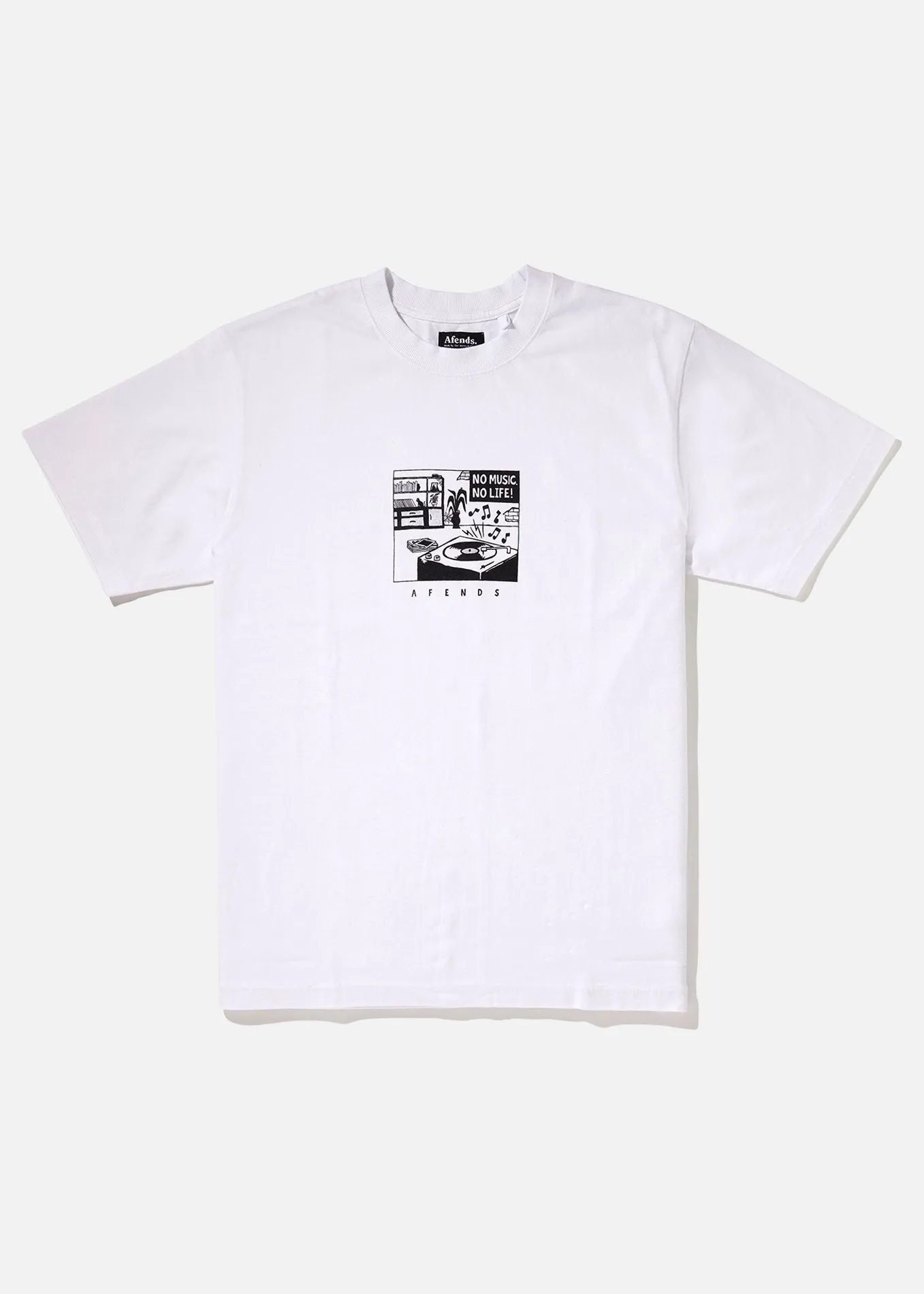 Afends Mens No Music - Retro Fit Tee