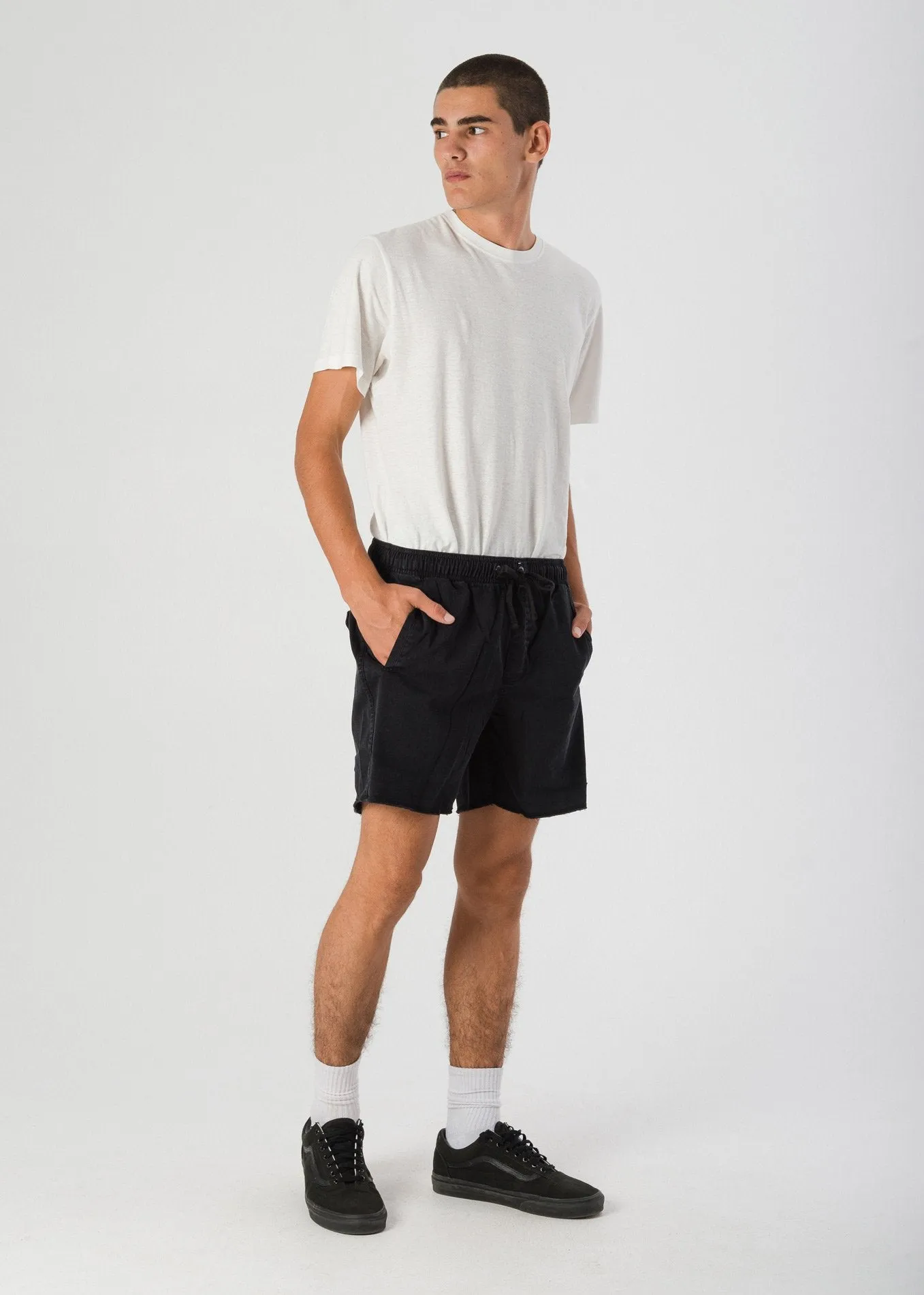 Afends Mens Pint - Elastic Waist Walkshort