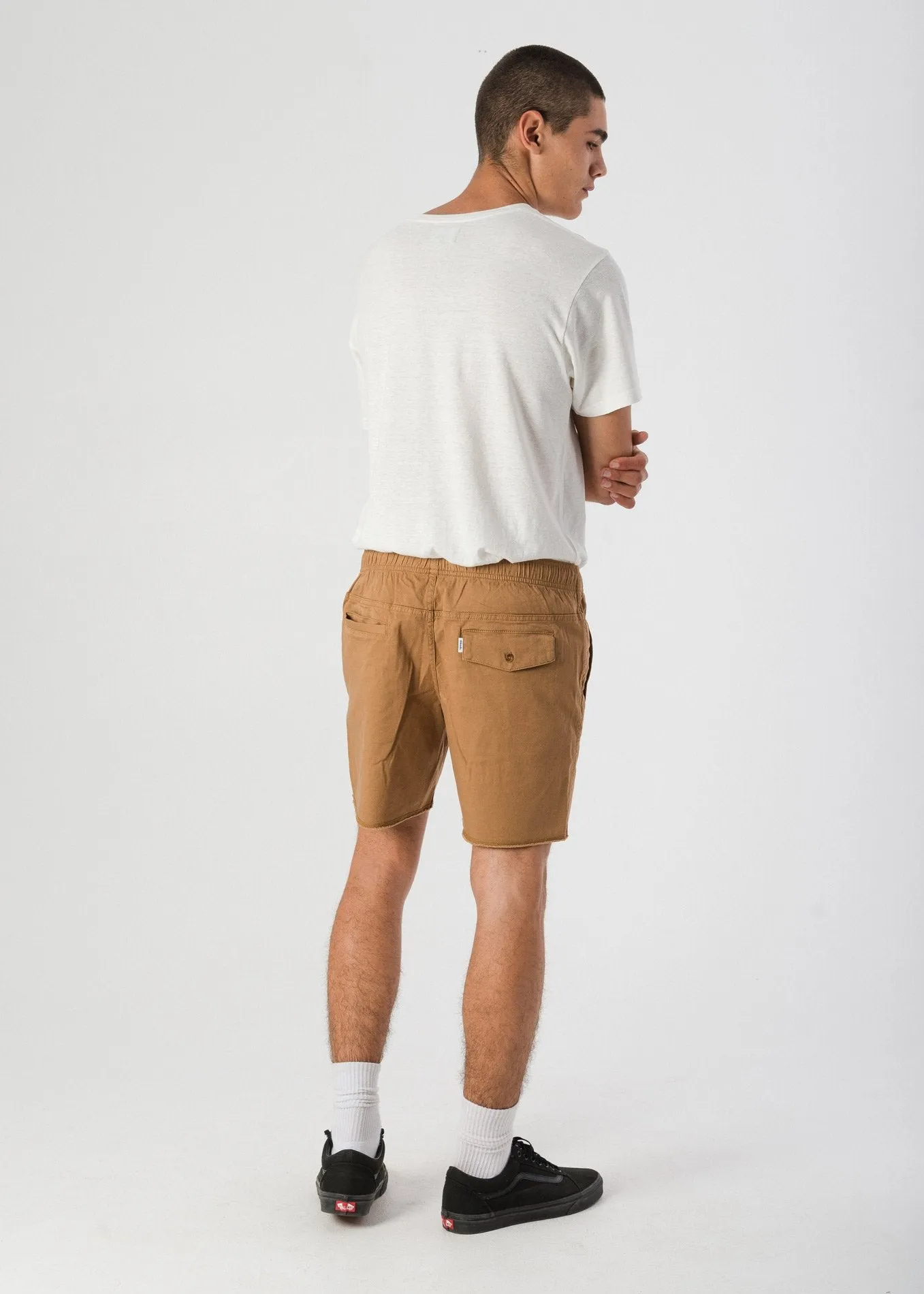 Afends Mens Pint - Elastic Waist Walkshort
