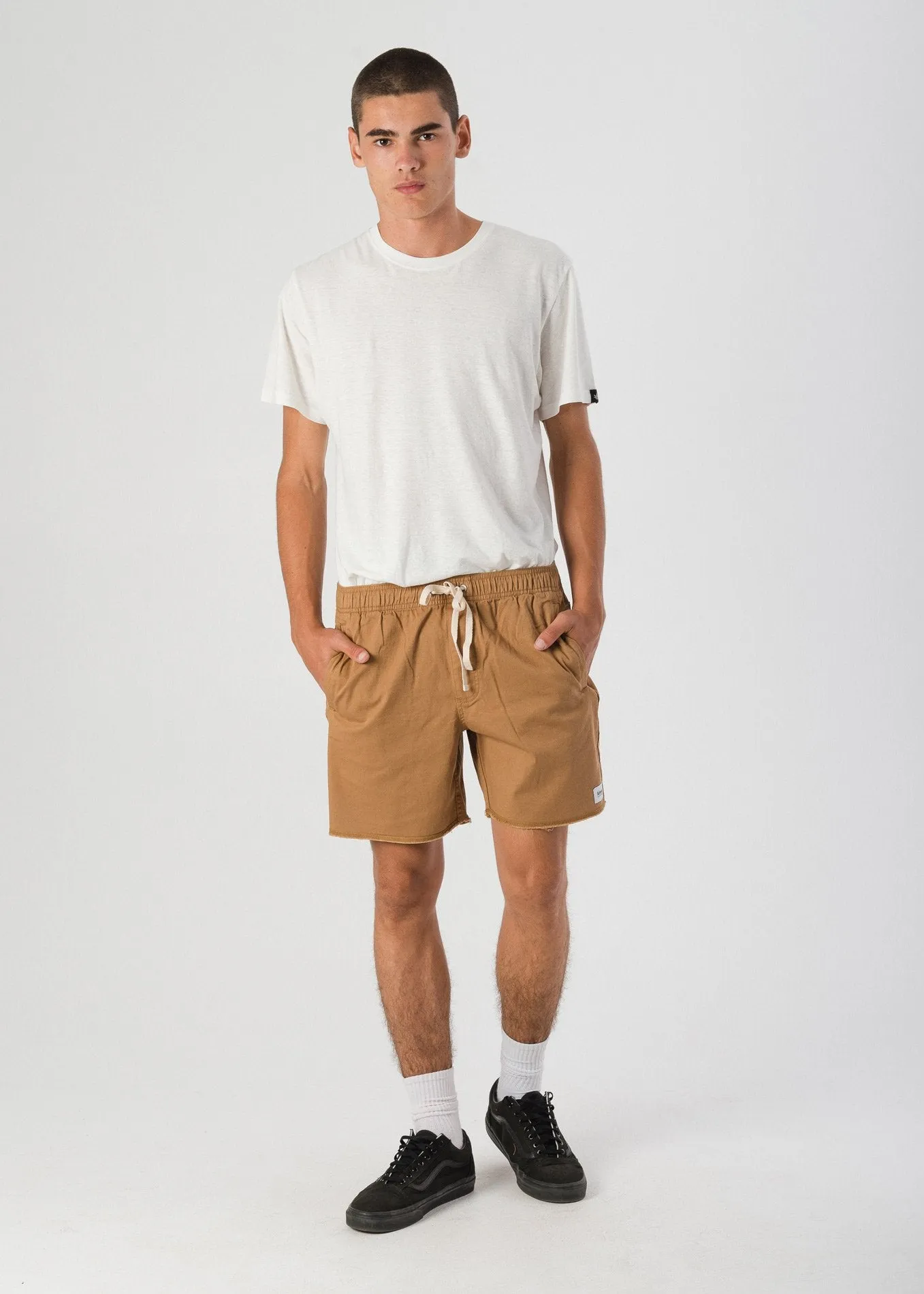 Afends Mens Pint - Elastic Waist Walkshort