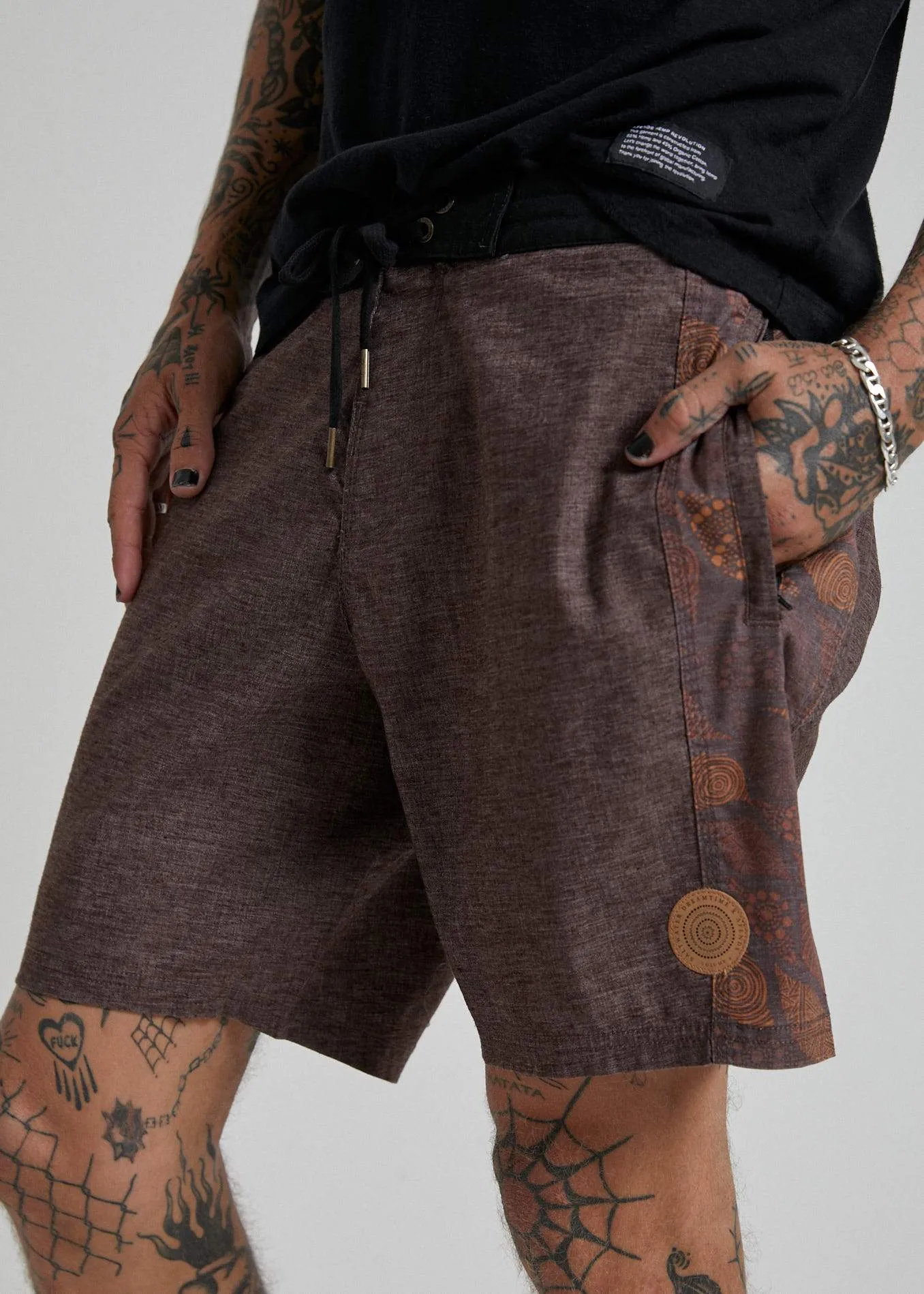 Afends Mens Saltwater Dreamtime Vol 4 - Hemp Fixed Boardshort - Multi