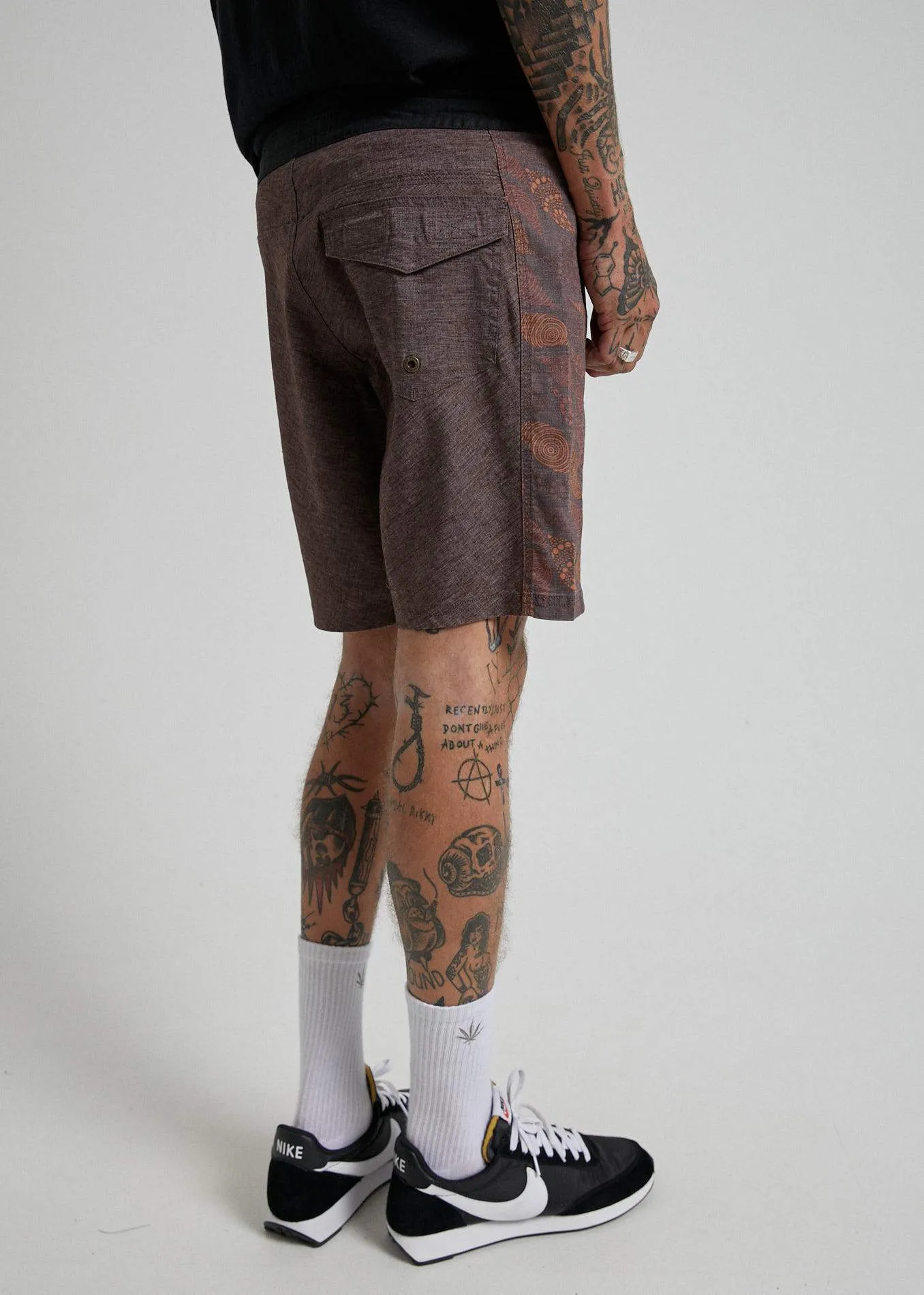 Afends Mens Saltwater Dreamtime Vol 4 - Hemp Fixed Boardshort - Multi