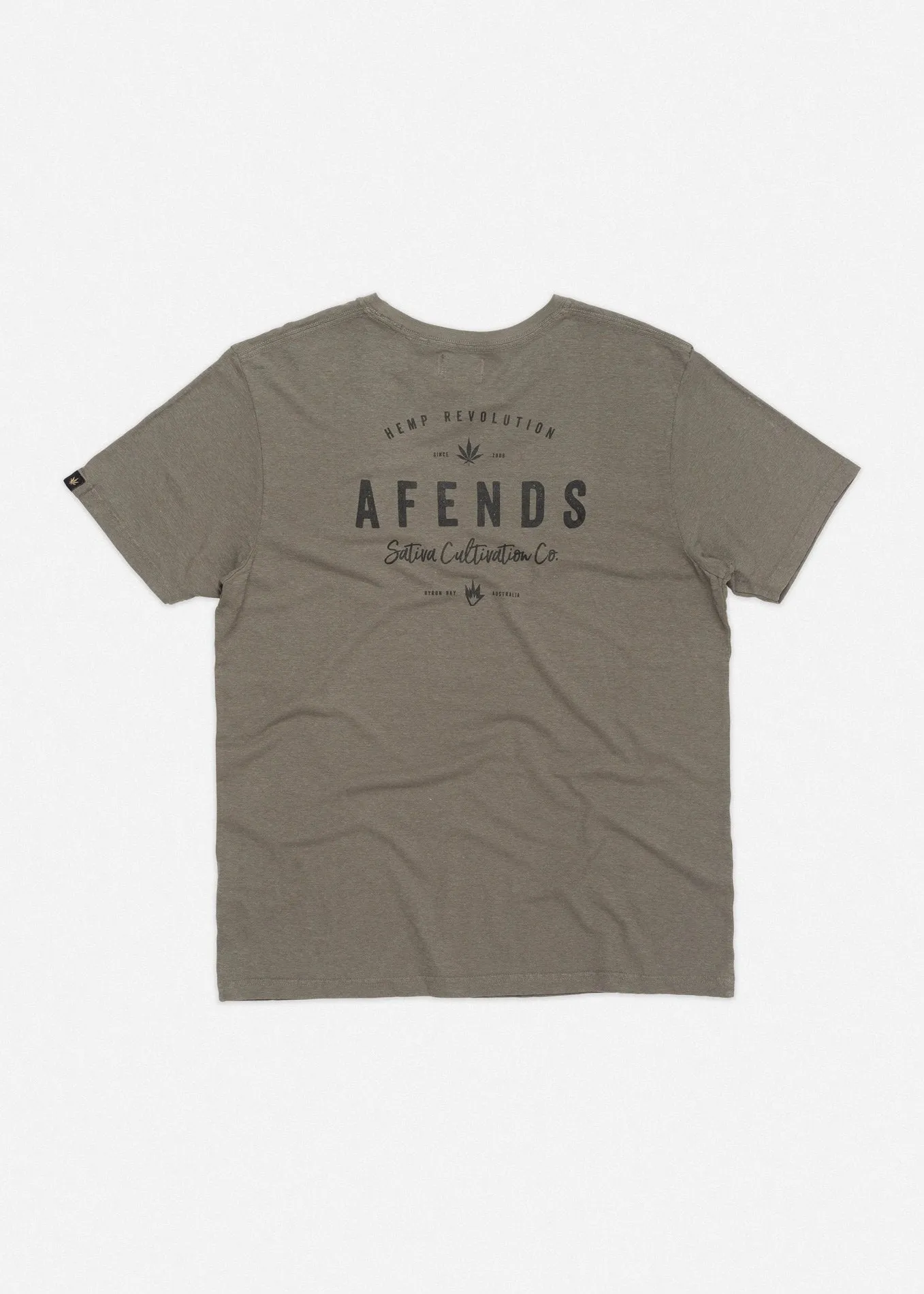 Afends Mens Sativa Co - Hemp Standard Fit Tee