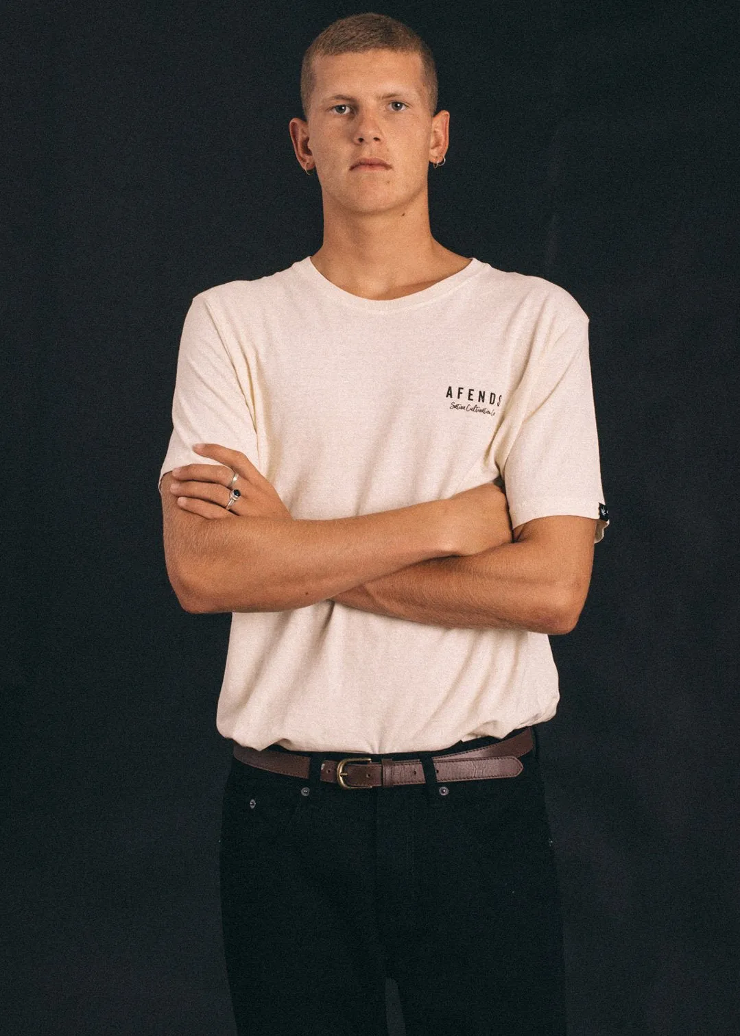 Afends Mens Sativa Co - Hemp Standard Fit Tee