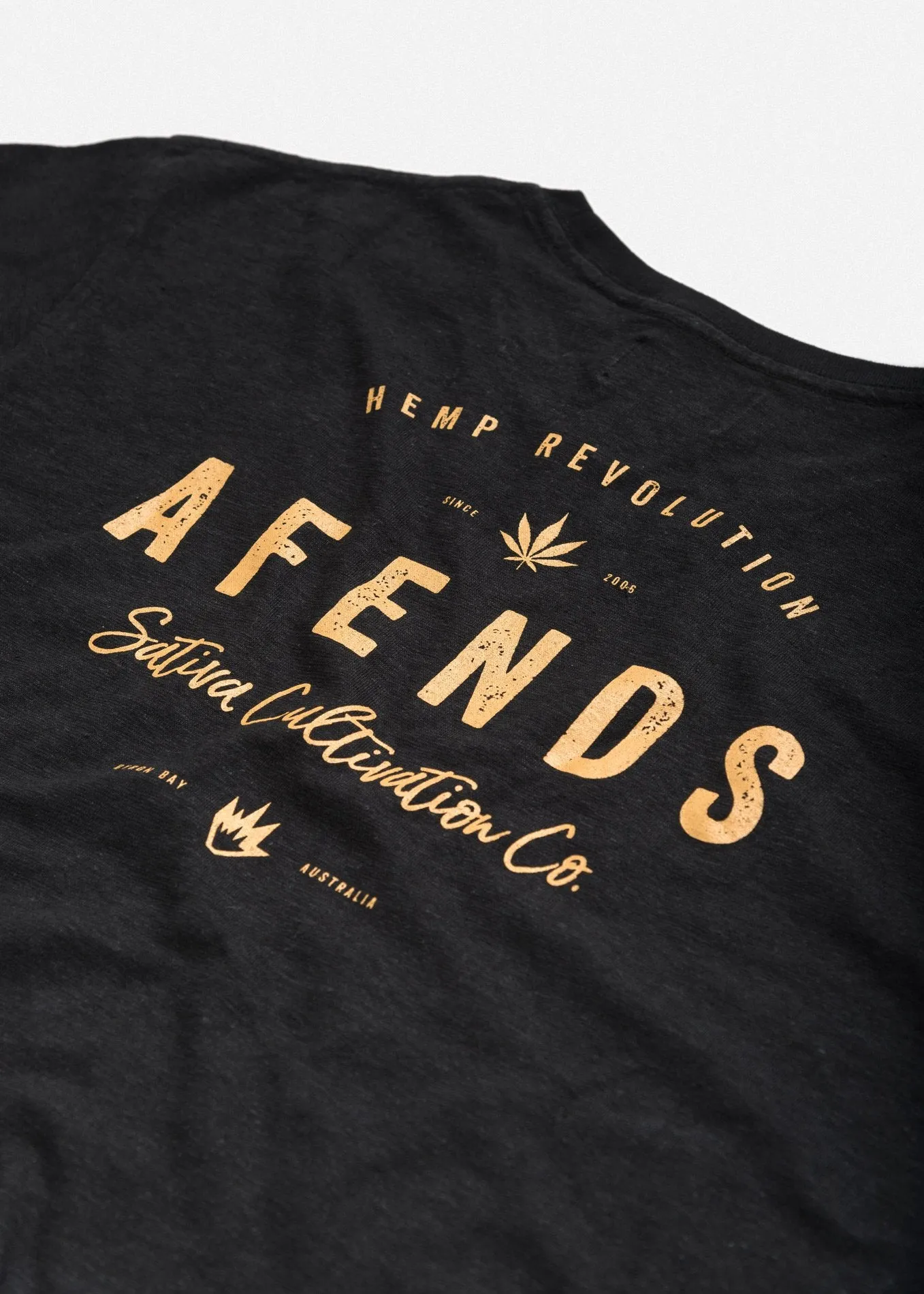 Afends Mens Sativa Co - Hemp Standard Fit Tee