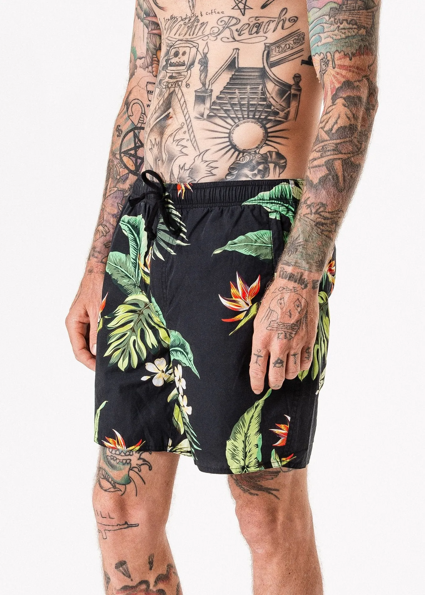 Afends Mens Shaka Mahalo - Elastic Waist Boardshort