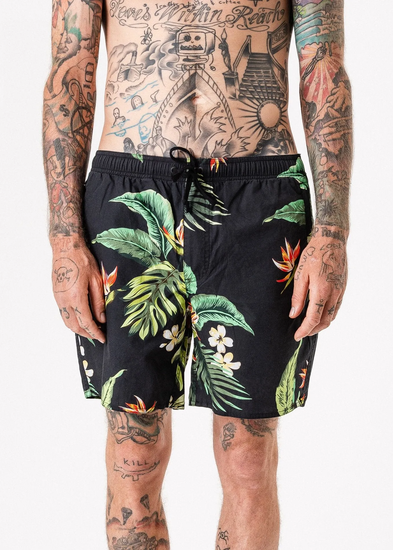 Afends Mens Shaka Mahalo - Elastic Waist Boardshort