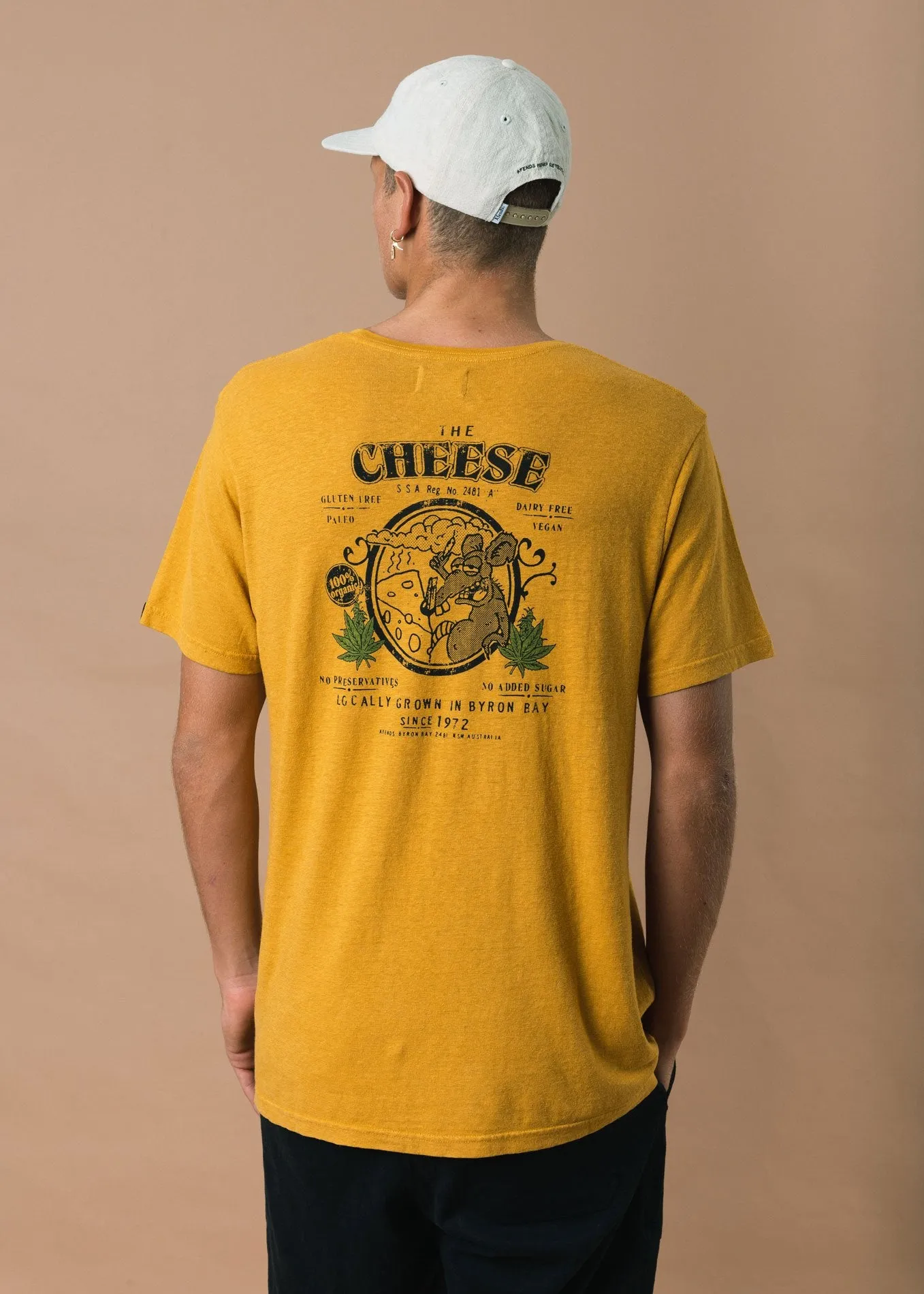Afends Mens The Cheese - Hemp Standard Fit Tee