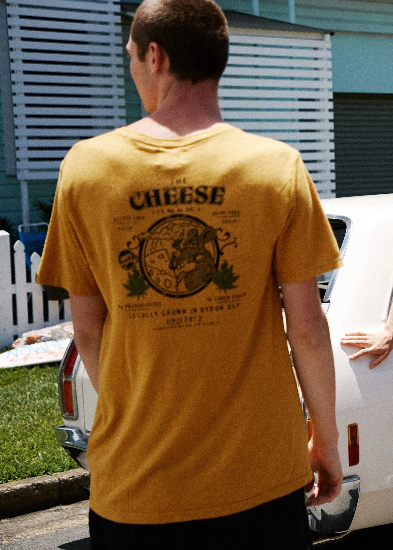Afends Mens The Cheese - Hemp Standard Fit Tee