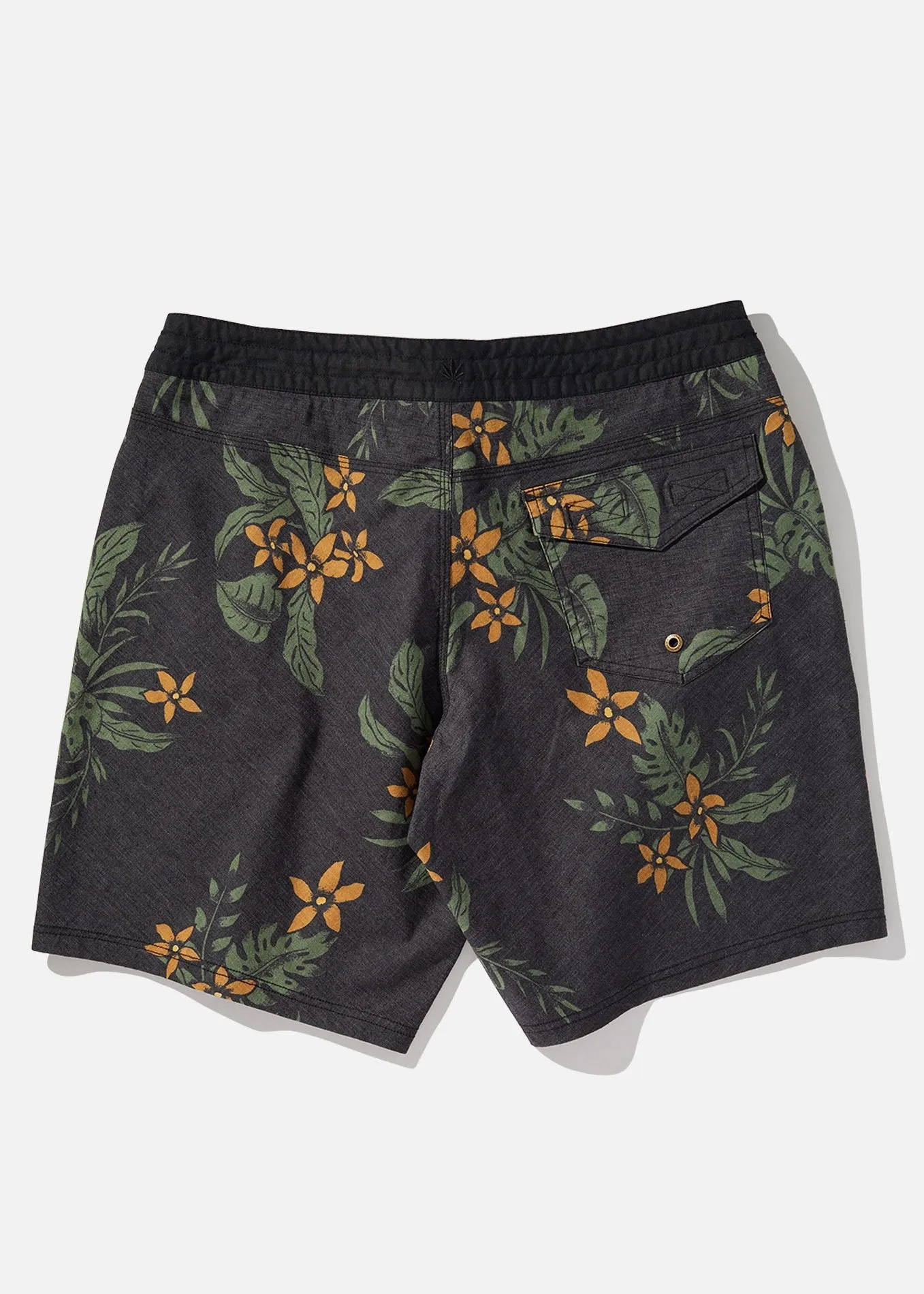 Afends Mens Tropi Cooked - Hemp Fixed Waist Boardshort