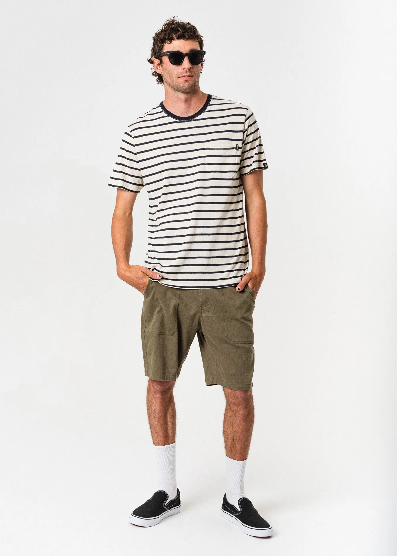 Afends Mens Turn Off - Hemp Standard Fit Tee