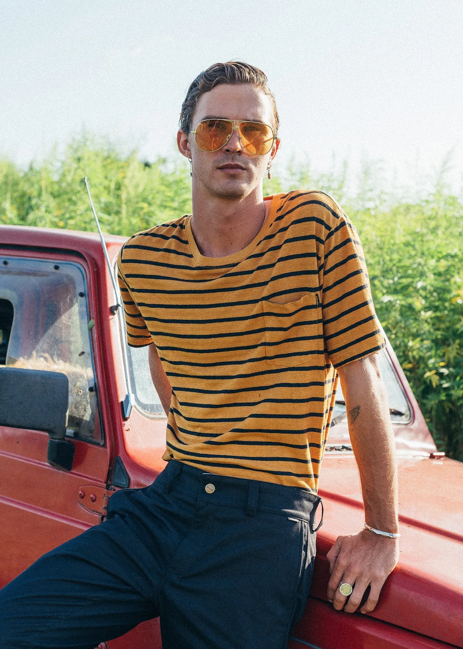 Afends Mens Turn Off - Hemp Standard Fit Tee