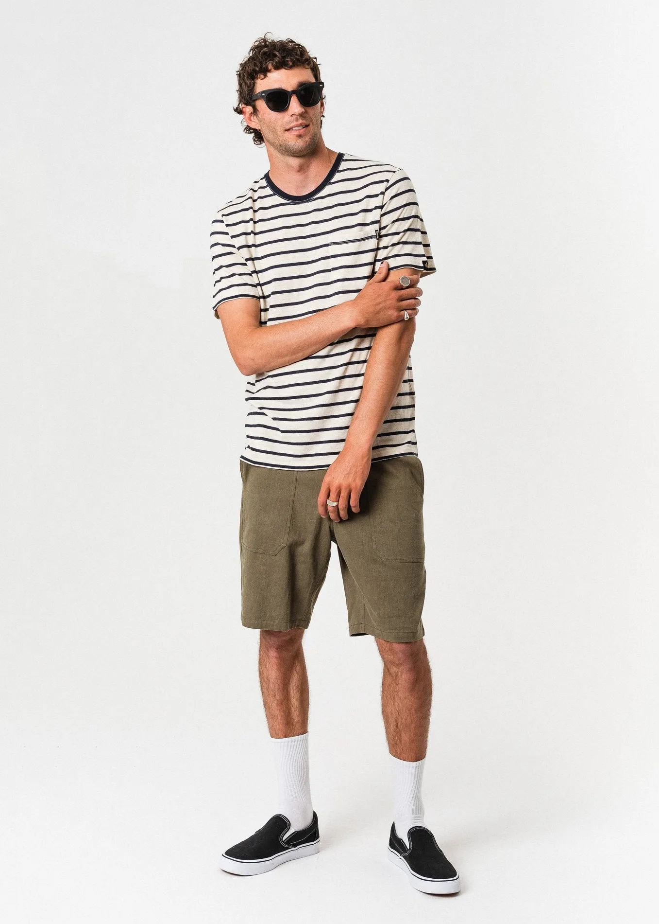 Afends Mens Turn Off - Hemp Standard Fit Tee