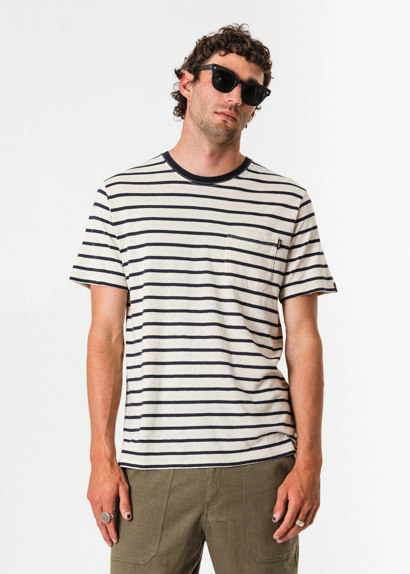 Afends Mens Turn Off - Hemp Standard Fit Tee