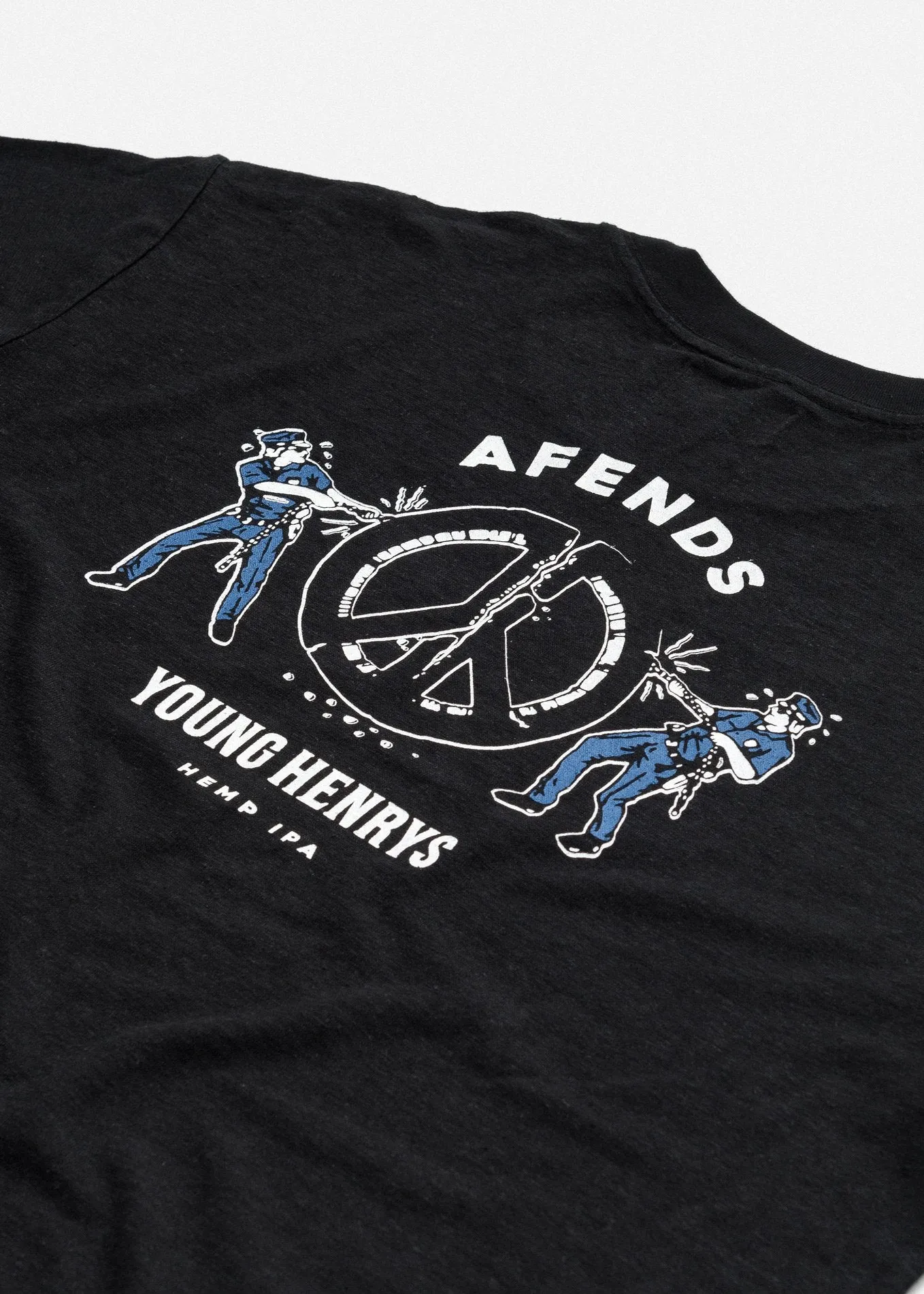 Afends Unisex Fun Police - Hemp Retro Fit Tee
