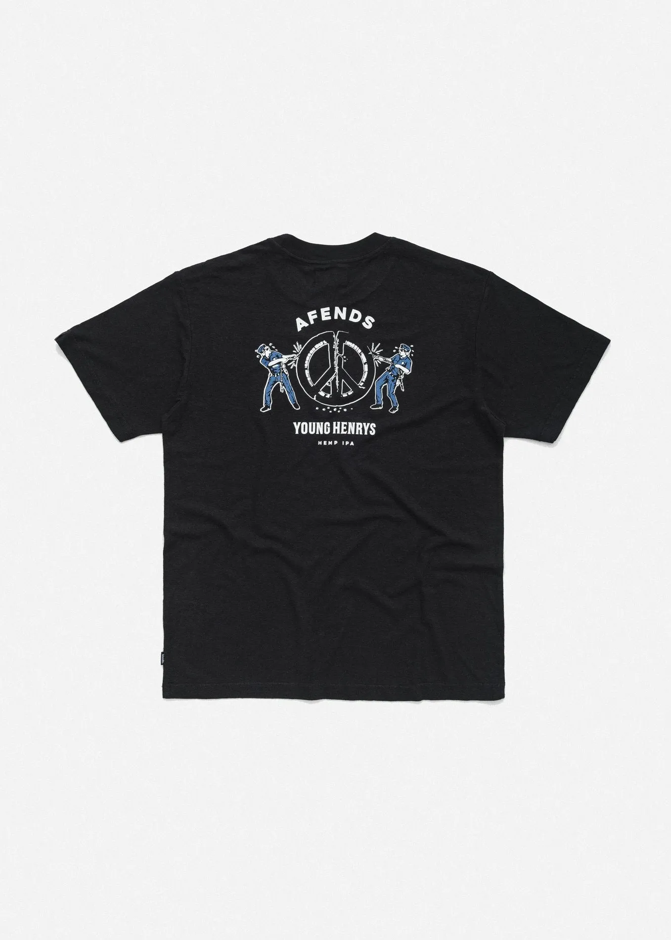 Afends Unisex Fun Police - Hemp Retro Fit Tee