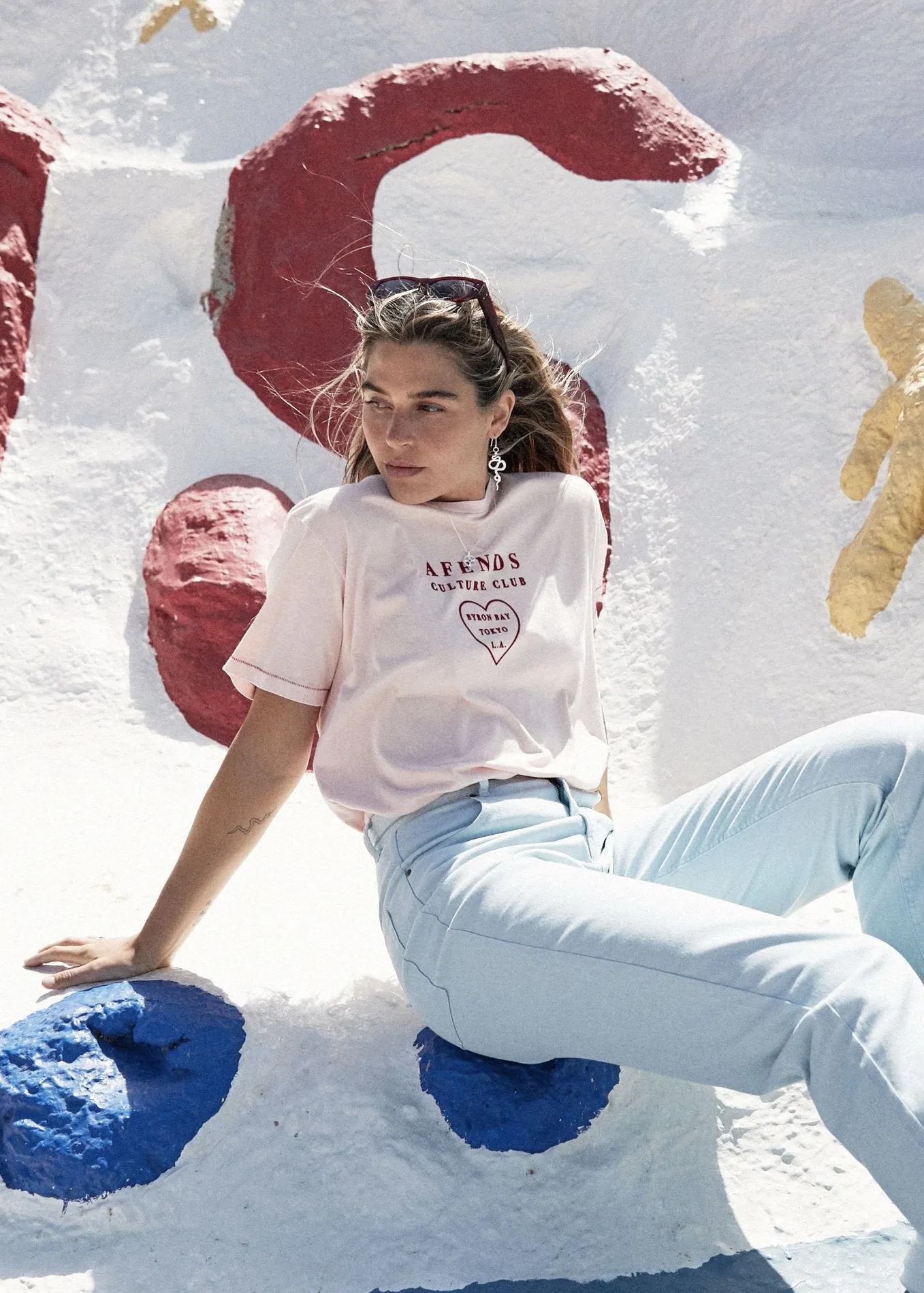 Afends Womens Afends Culture Club - Boyfriend Fit Tee