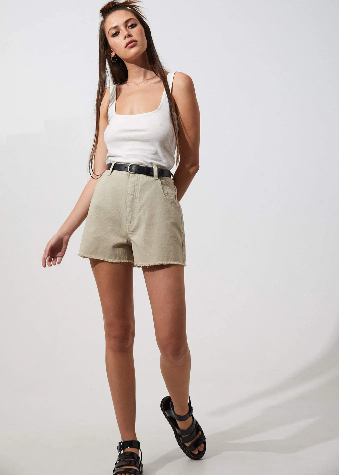 Afends Womens Denny - Hemp Short - Bone
