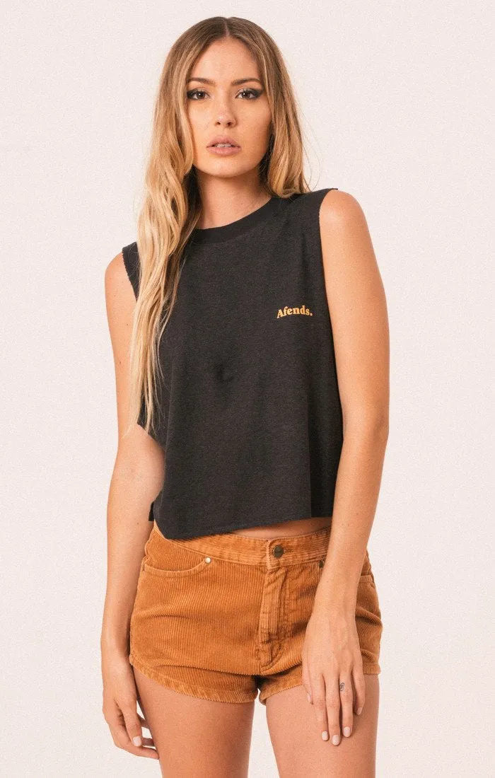 Afends Womens Hemp Bandcut Tee - Bandcut