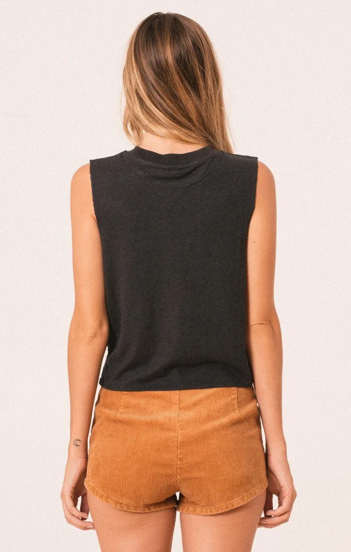 Afends Womens Hemp Bandcut Tee - Bandcut
