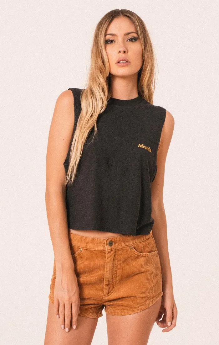 Afends Womens Hemp Bandcut Tee - Bandcut