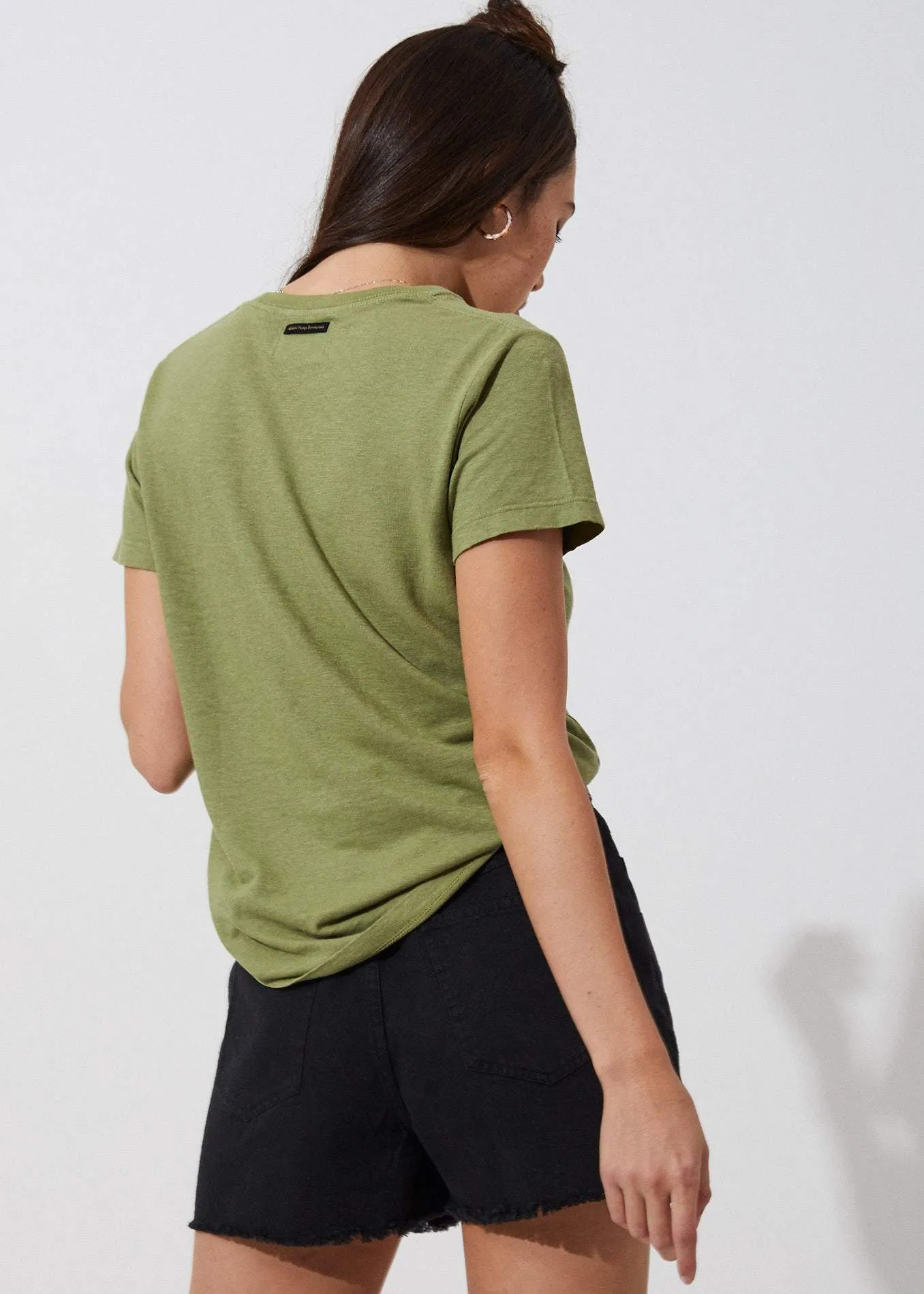 Afends Womens Hemp Basics - Standard Fit Tee - Sage