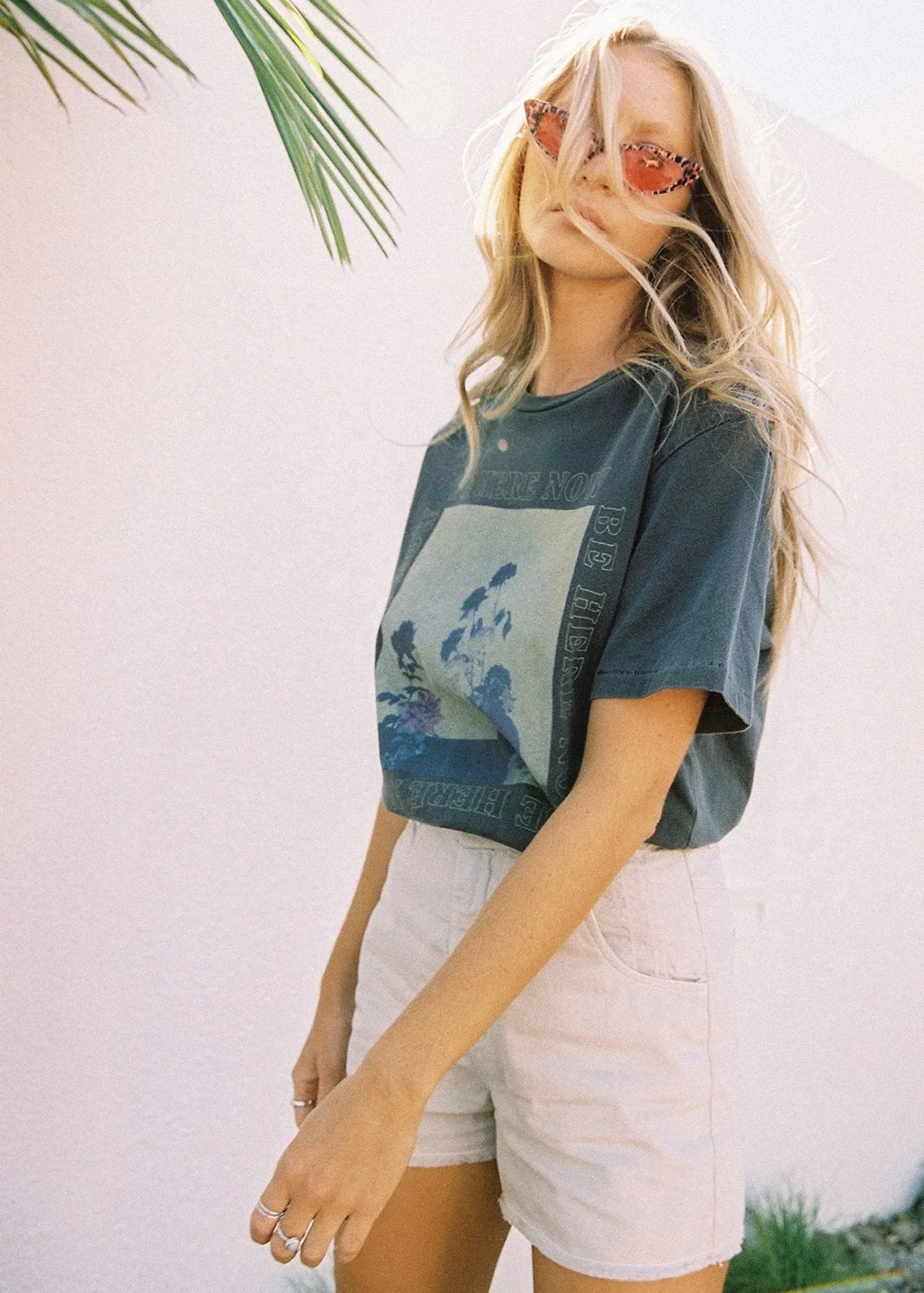 Afends Womens Here Now - Boyfriend Fit Tee - Washed Black