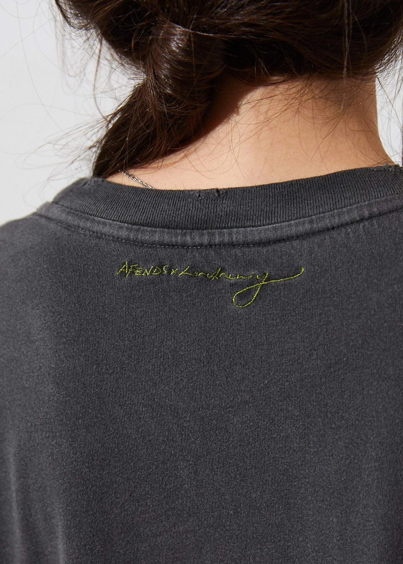 Afends Womens Here Now - Boyfriend Fit Tee - Washed Black