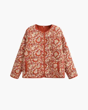 Amaranthe – Floral pattern – Quilted kimono
