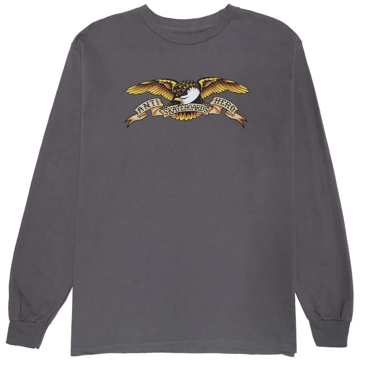 Anti-Hero Eagle Long Sleeve T-Shirt - Charcoal/Black Multi Color
