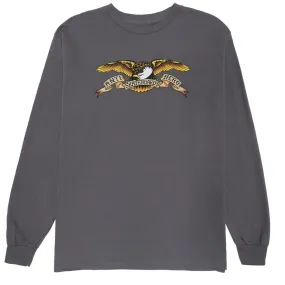 Anti-Hero Eagle Long Sleeve T-Shirt - Charcoal/Black Multi Color
