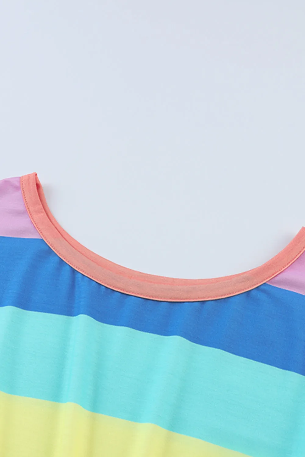 *APP EXCLUSIVE* Multicolored Stripe Round Neck Romper