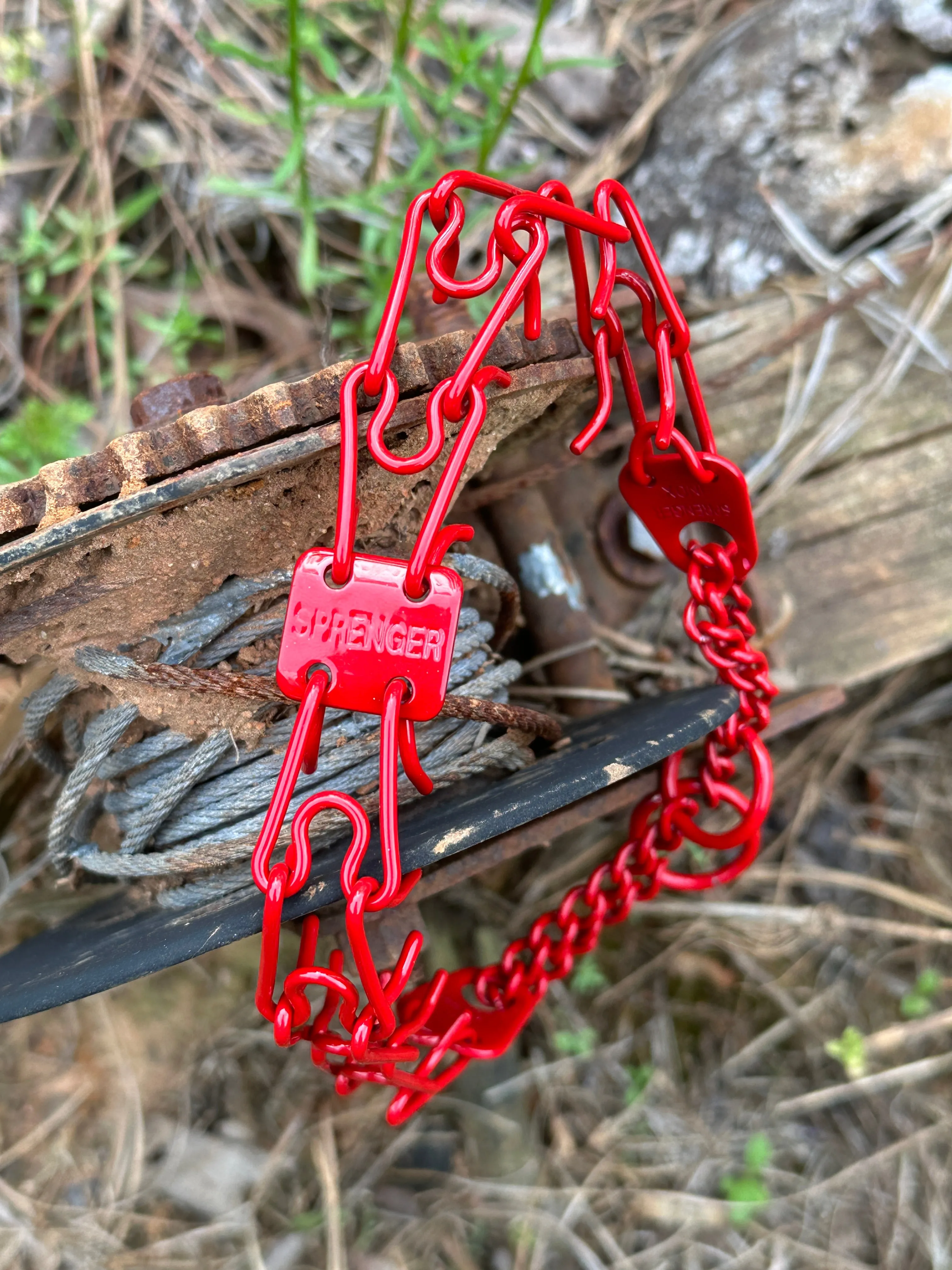 Astatic Red Custom Powder Coated Herm Sprenger Prong Collar for Dogs