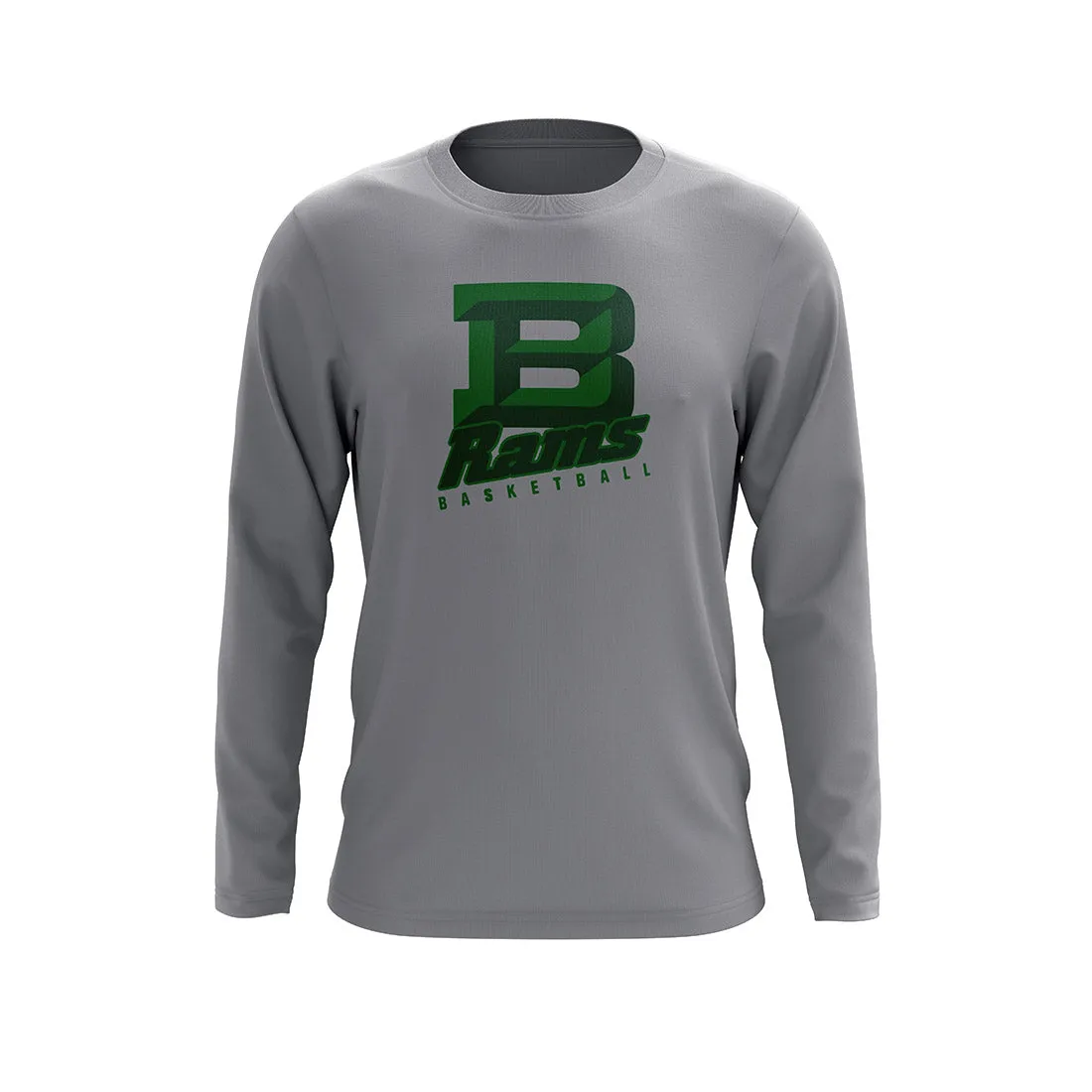 Badin B Basketball Long Sleeve Tee