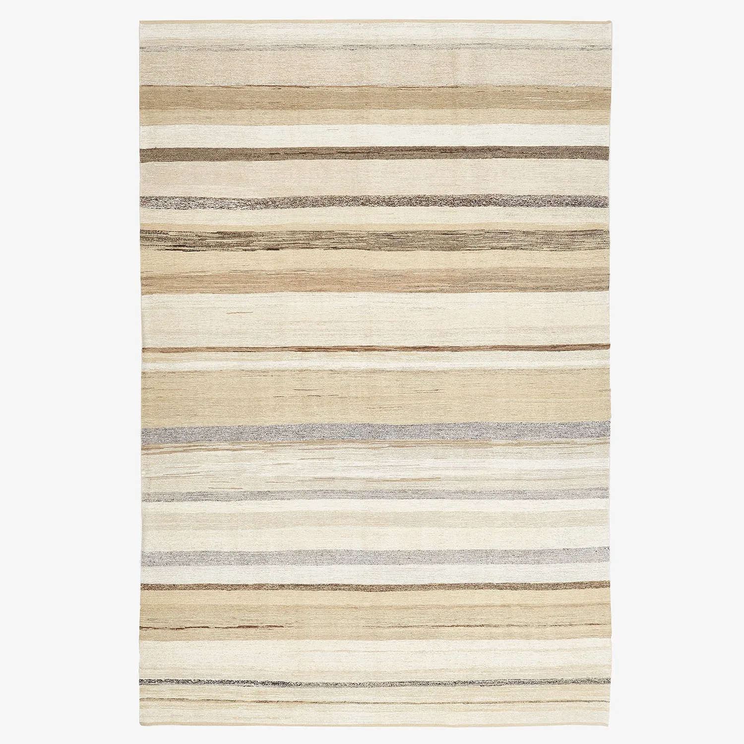 Beige Flatweave Hemp Rug - 8'6" x 12'7"