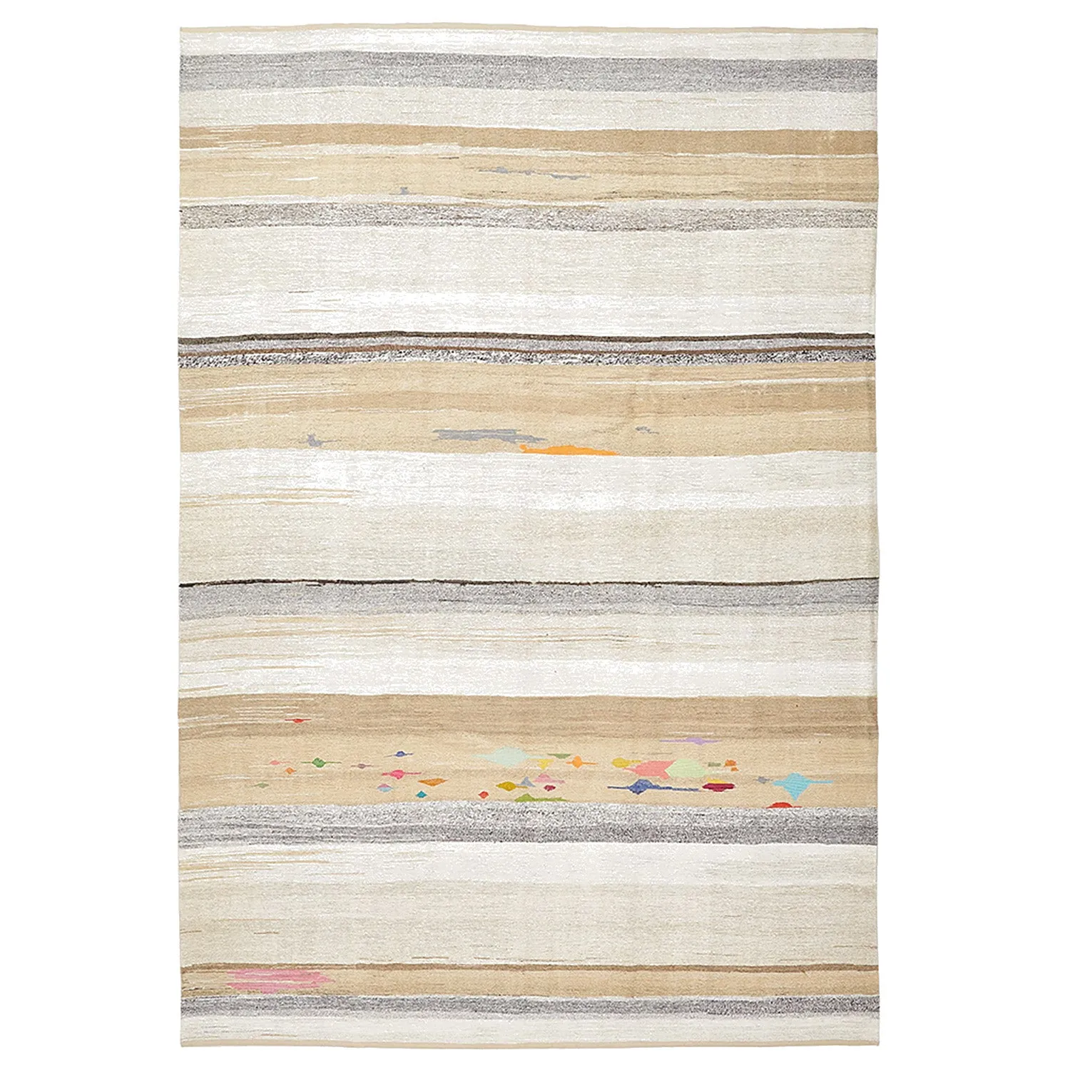 Beige Flatweave Hemp Rug - 9'11" x 14'2"