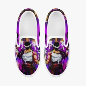 Black Clover Yami Sukehiro Kids Slip Ons Anime Shoes