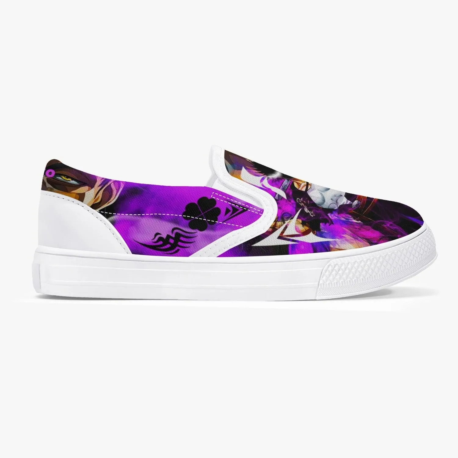 Black Clover Yami Sukehiro Kids Slip Ons Anime Shoes