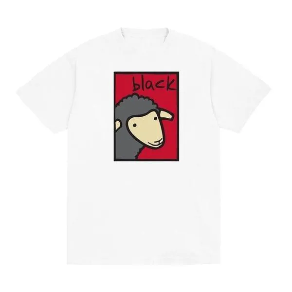 Black Sheep Life of Leisure Tee White - Red