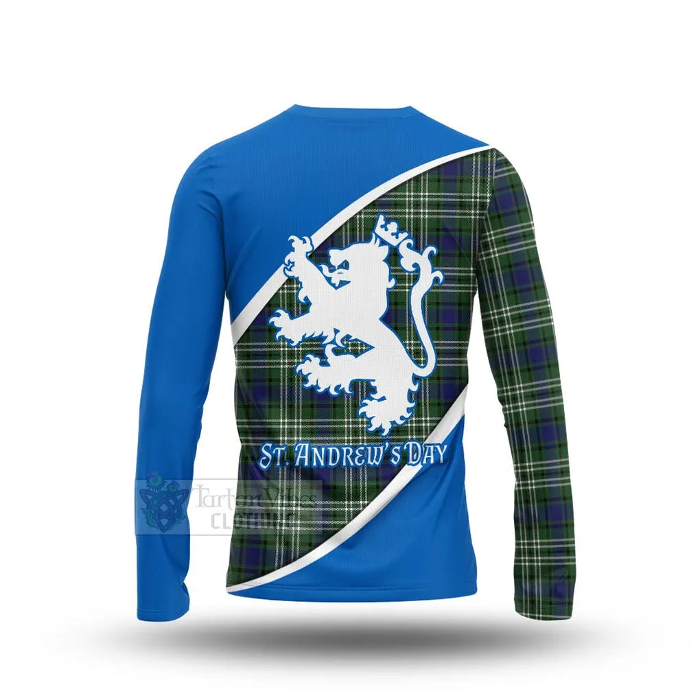 Blyth Family Crest Tartan Long Sleeve T-Shirt Celebrate Saint Andrew's Day in Style