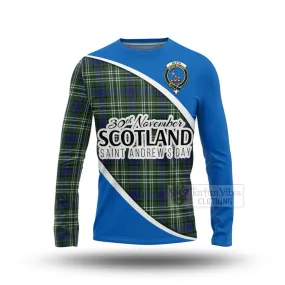 Blyth Family Crest Tartan Long Sleeve T-Shirt Celebrate Saint Andrew's Day in Style