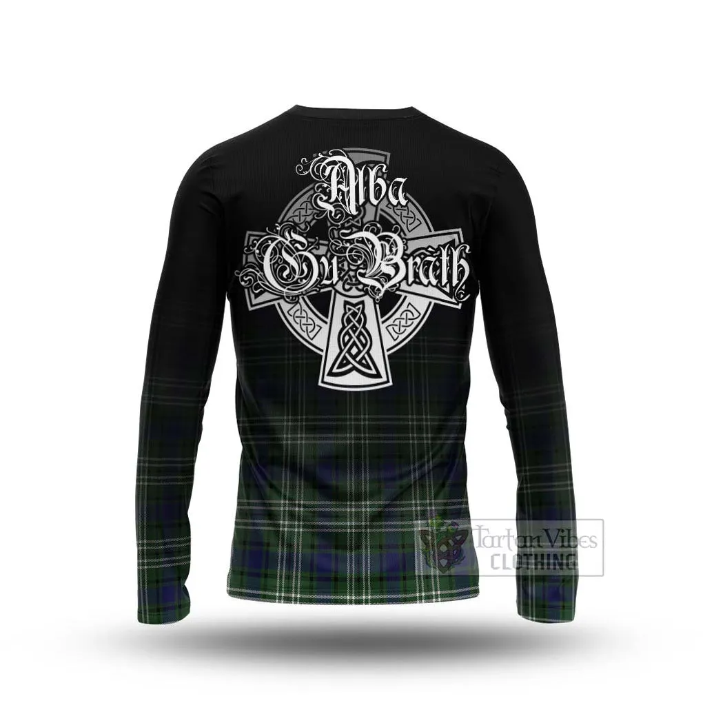 Blyth Tartan Long Sleeve T-Shirt Featuring Alba Gu Brath Family Crest Celtic Inspired