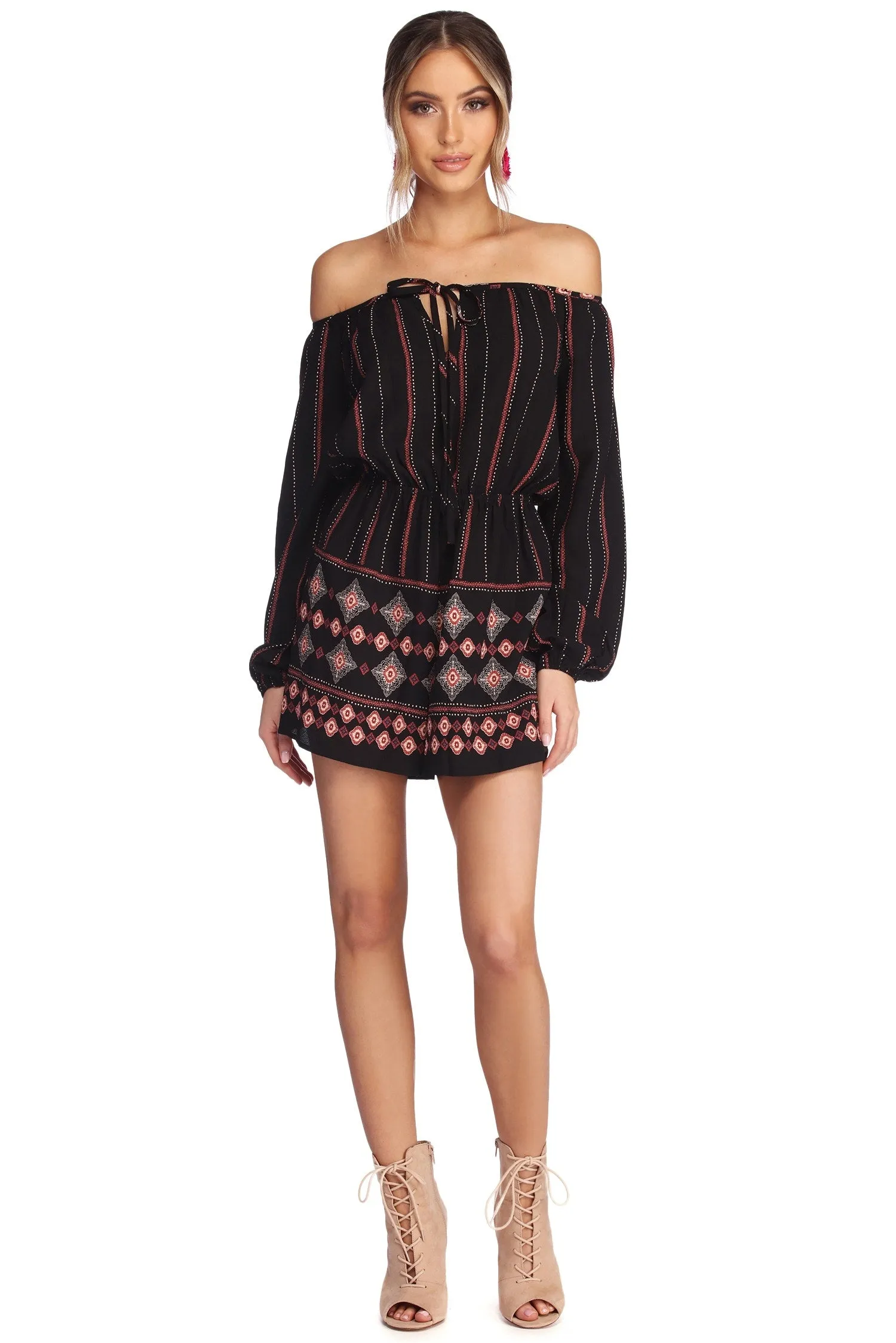 Boho Beauty Printed Romper